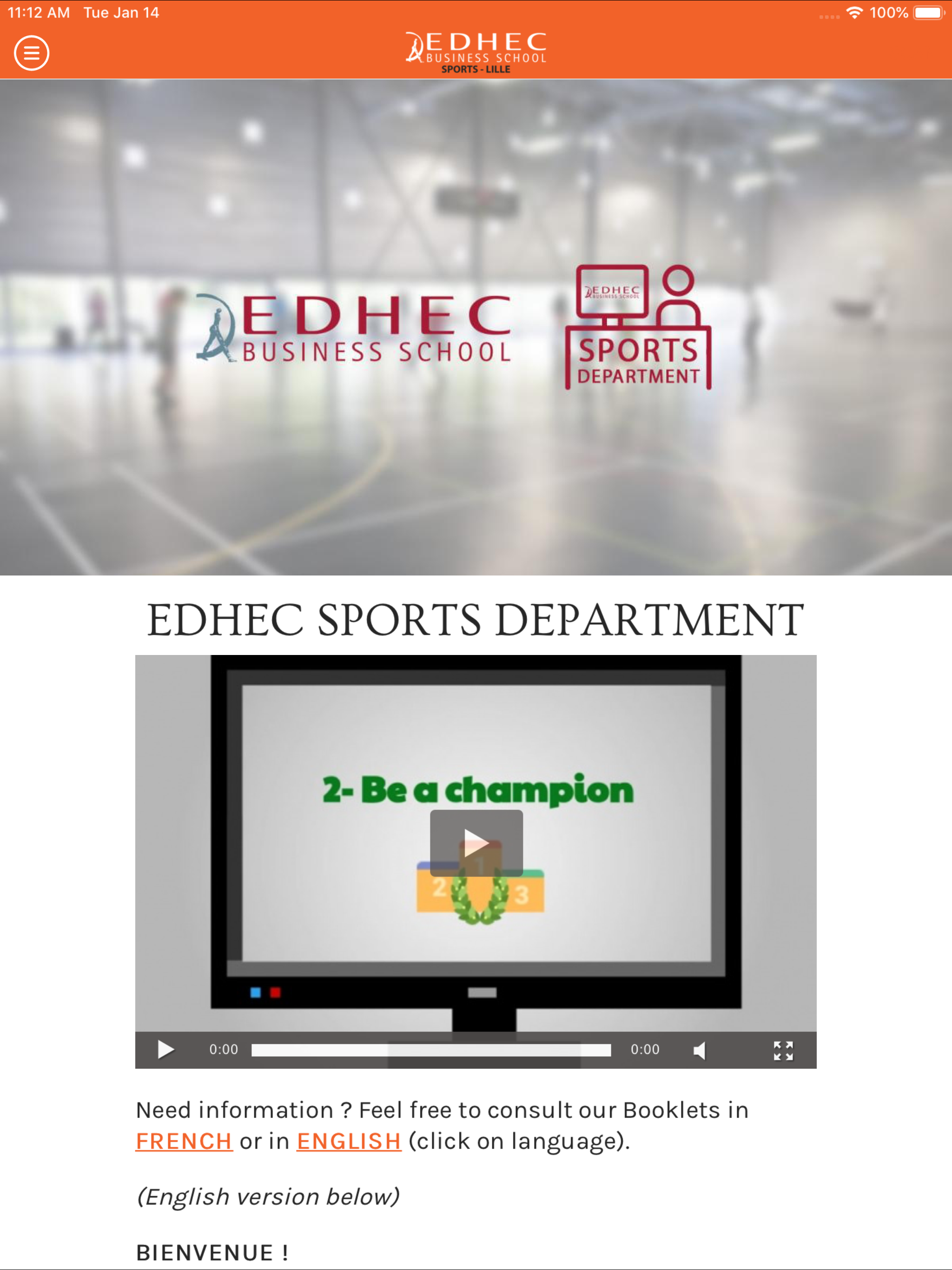 Sports at EDHEC - Lille