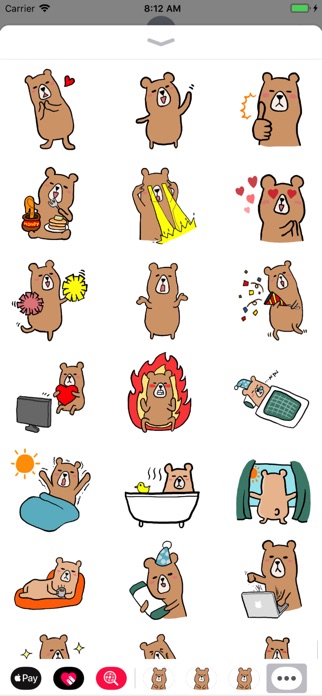 Screenshot of くまさんのステッカー kumasan sticker