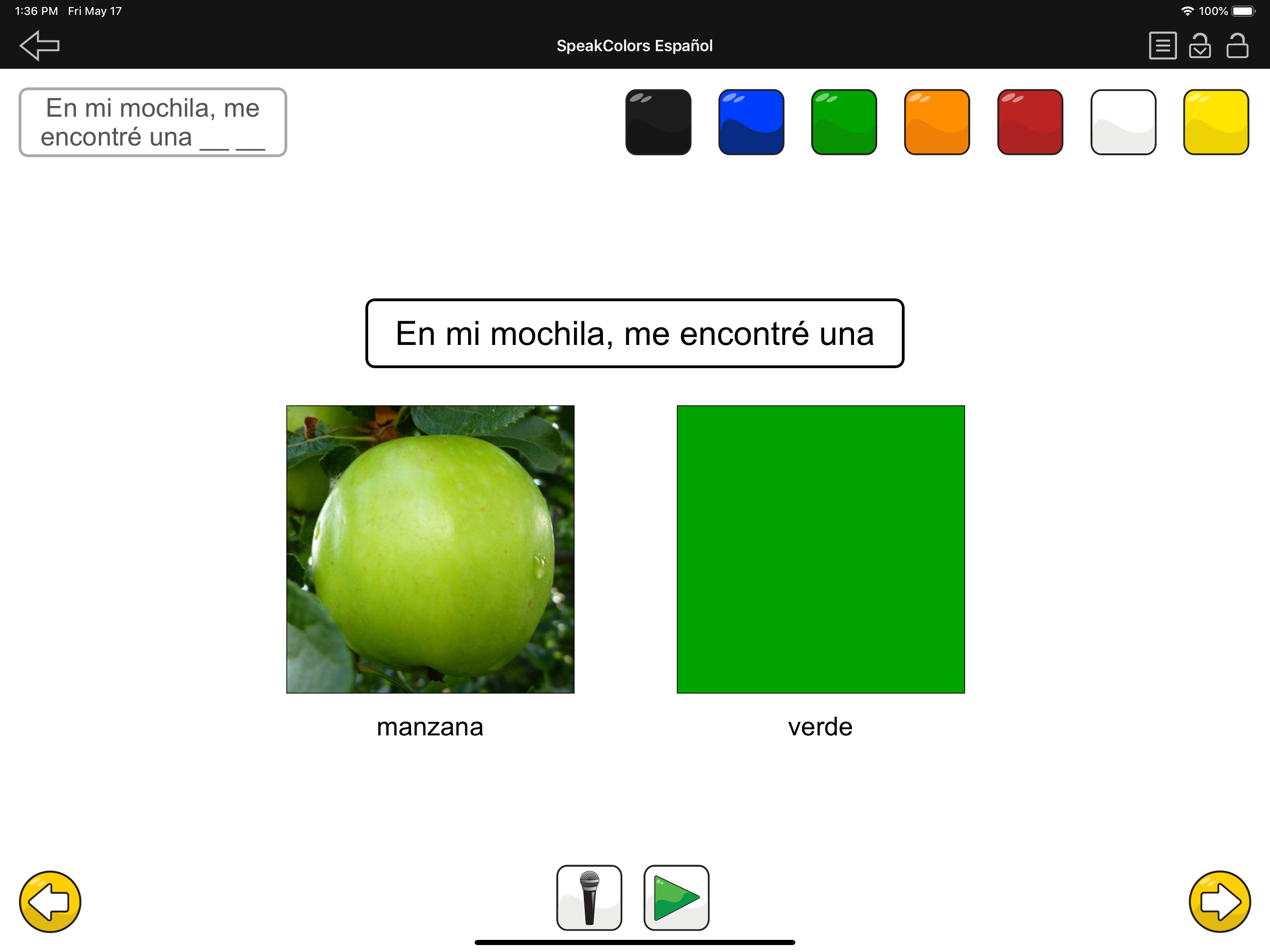 SpeakColors Español Pro screenshot 3