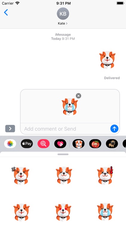 Dog Thinking Sticker