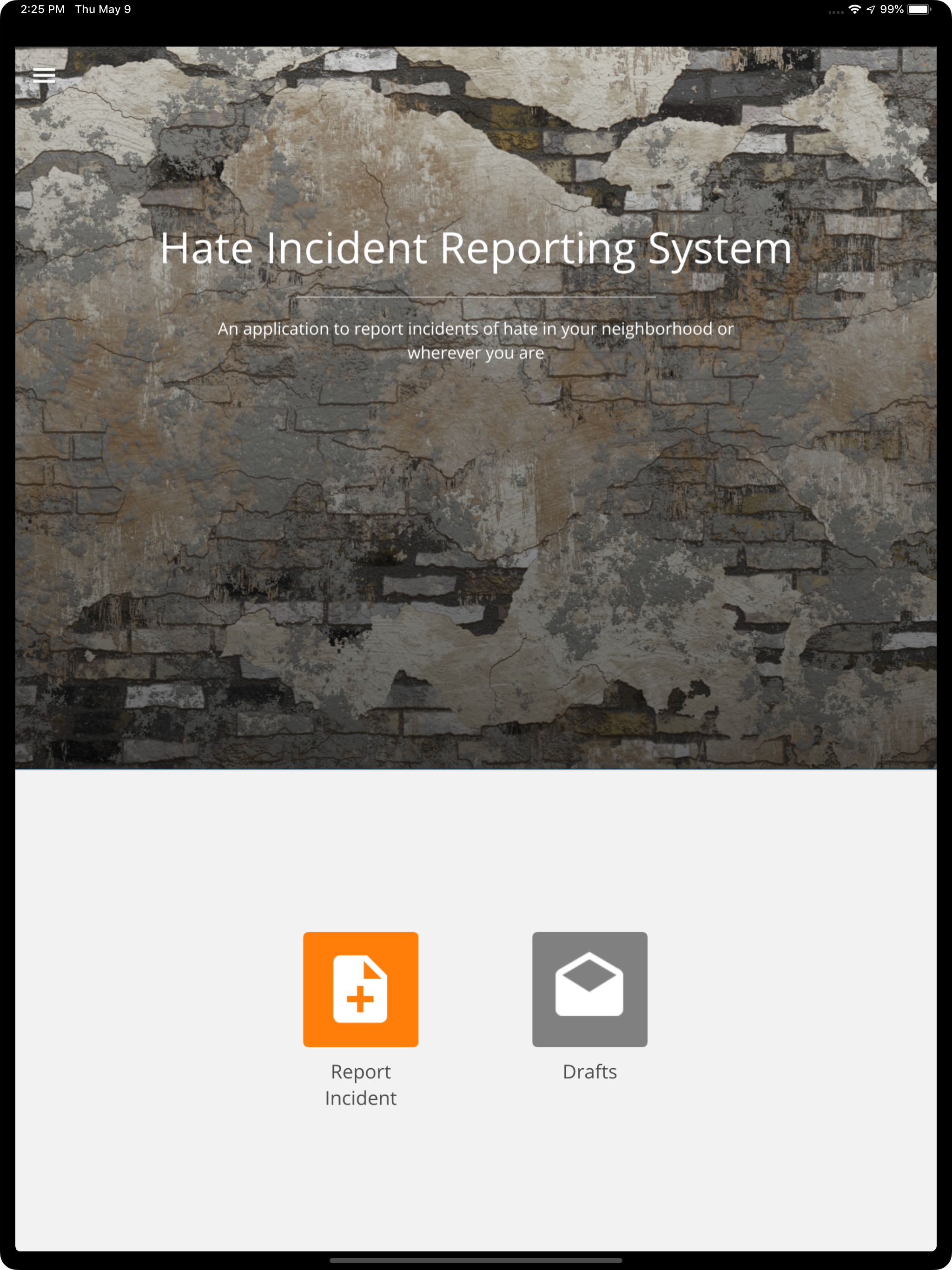 Hate Incident Reporting System