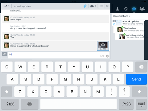 Avaya Communicator® for iPad screenshot 2