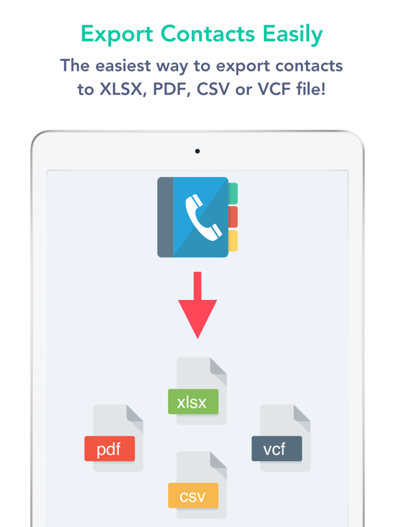 Screenshot #4 pour Contacts to Excel , PDF , CSV