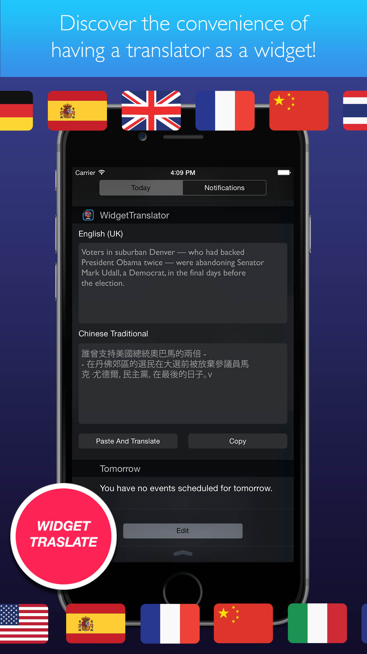 Widget Translator - language