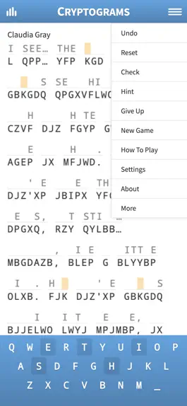 Game screenshot Cryptogram · Cryptoquote Game apk