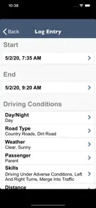 Teen Driving Log screenshot #7 for iPhone