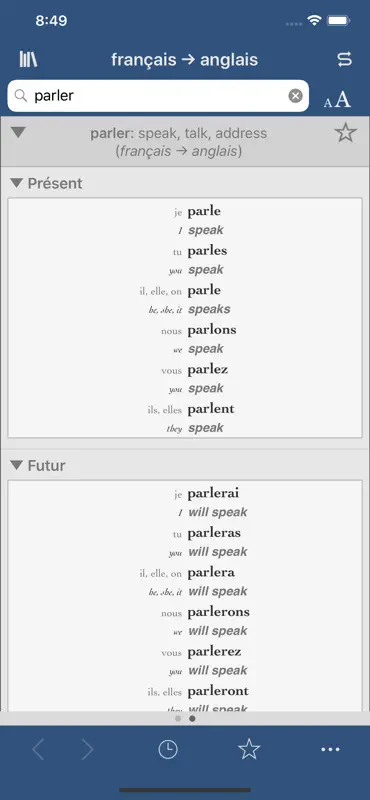 Ultralingua français-anglais screenshot 2 of 4