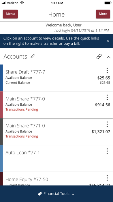 Century Federal Online Banking screenshot 2