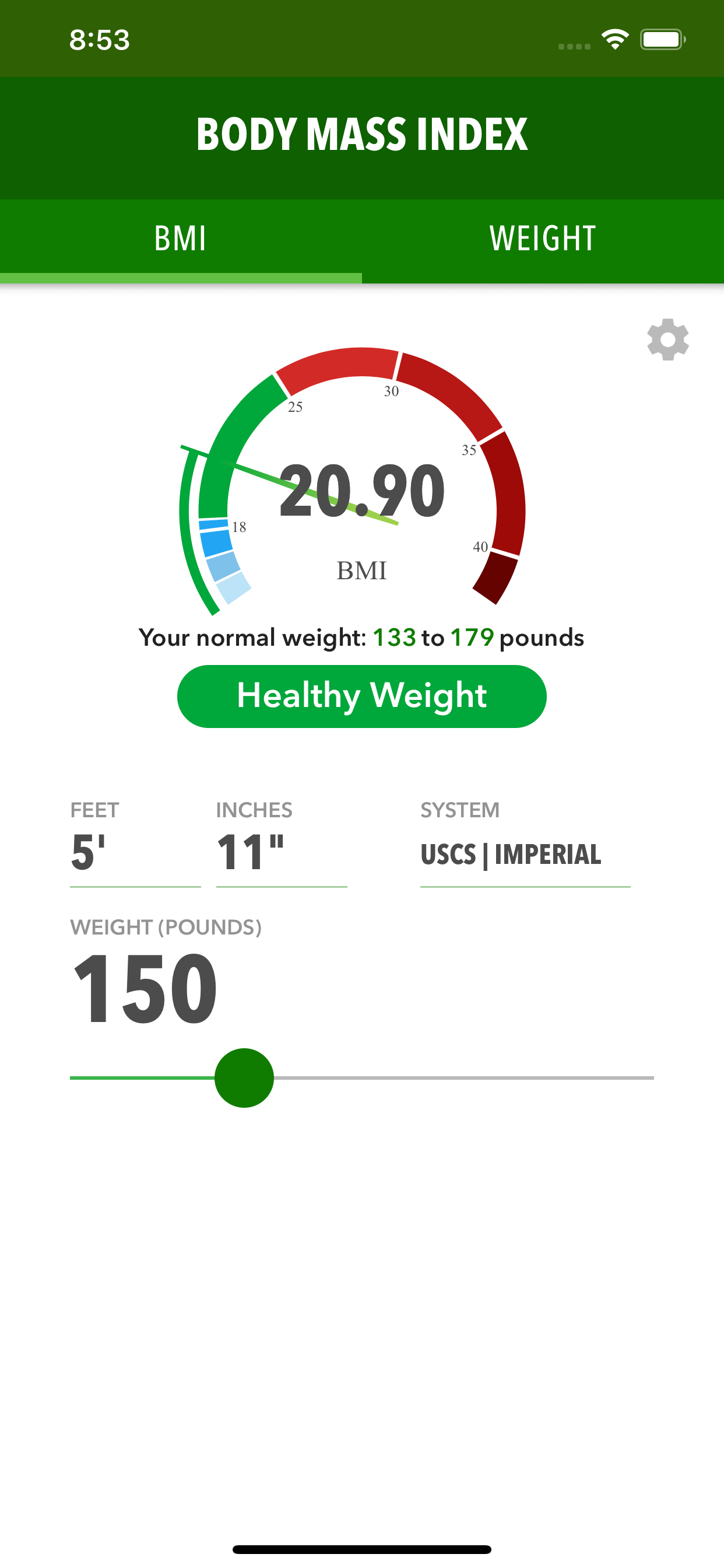 BMI Calc + Weight Loss Tracker