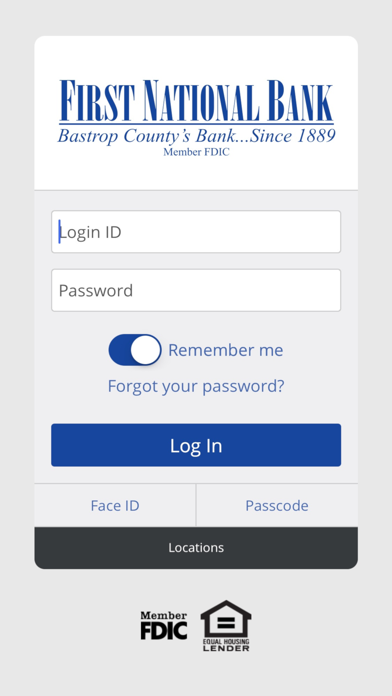 FIRST NATIONAL BANK OF BASTROP Screenshot 1 - AppWisp.com FIRST NATIONAL BANK OF BASTROP Screenshot 1 - AppWisp.com