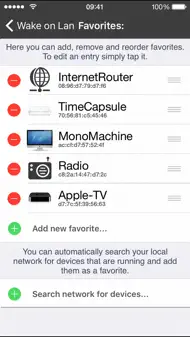 INet WOL - Wake on Lan iphone bilder 2