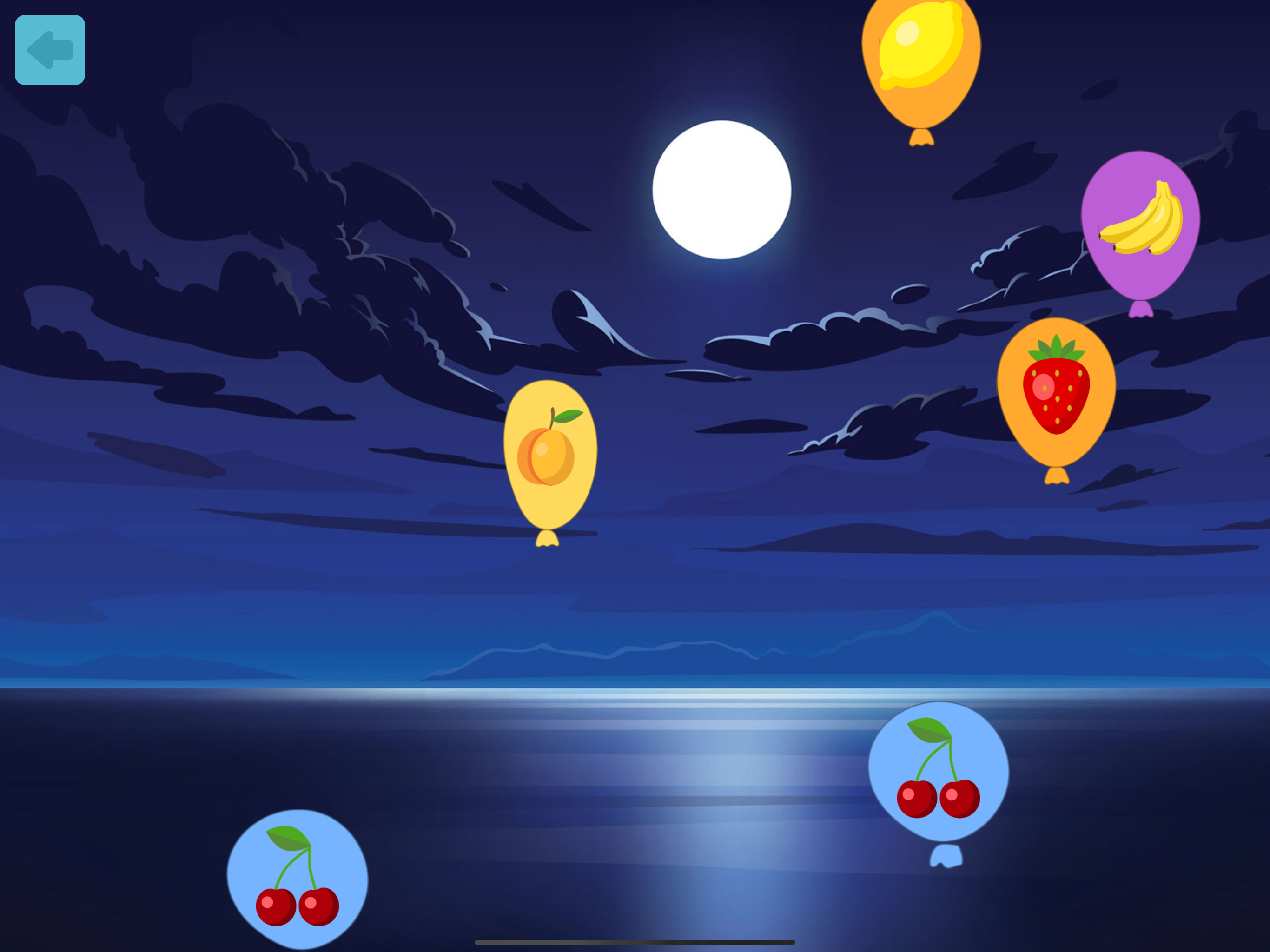 Balloons game for toddlers
