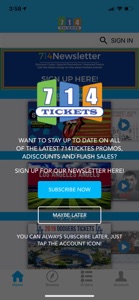 714 Tickets Mobile screenshot #1 for iPhone