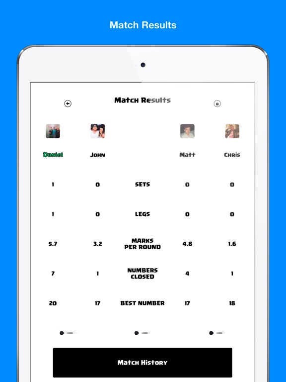Dart Scorer Cricket and X01 iPad screenshot 9 - Sports app
