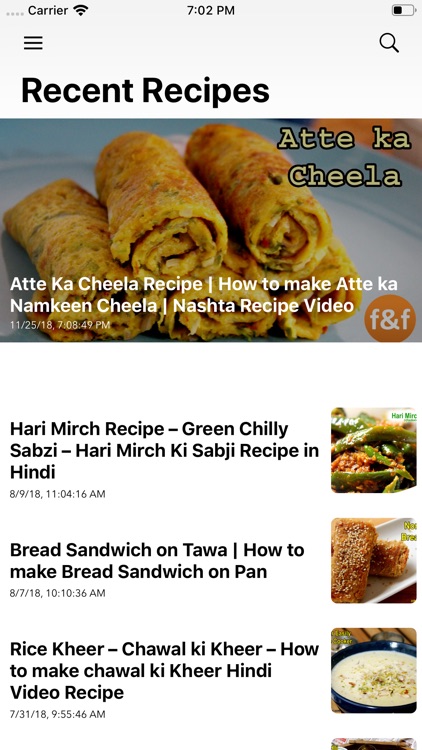 Foods And Flavors - Recipes