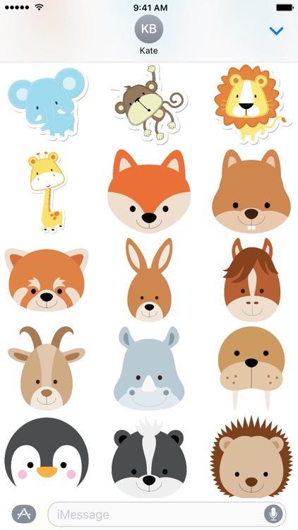Cute Animal Friends Stickers screenshot-4