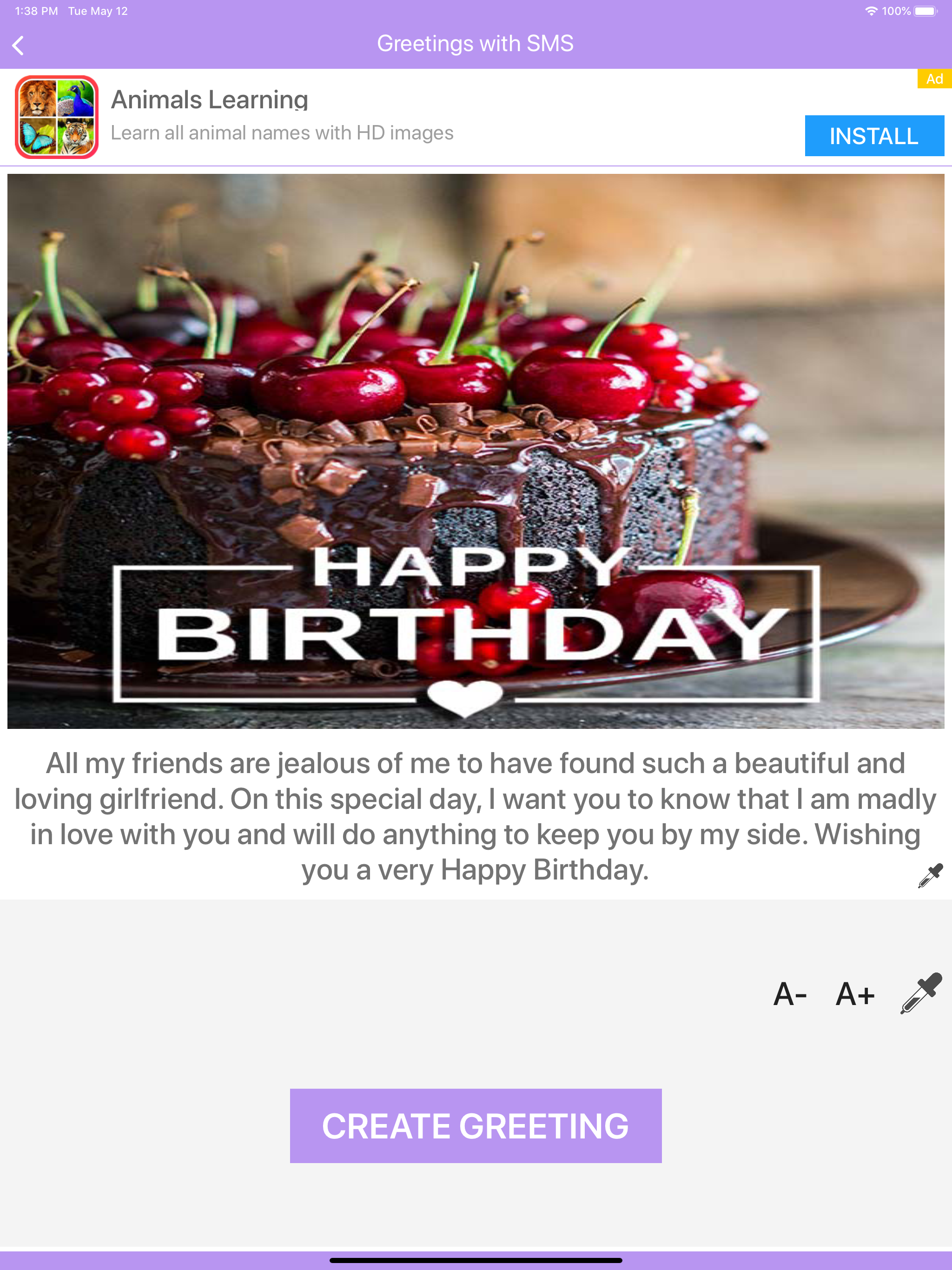 Birthday  Messages & Wishes screenshot 17
