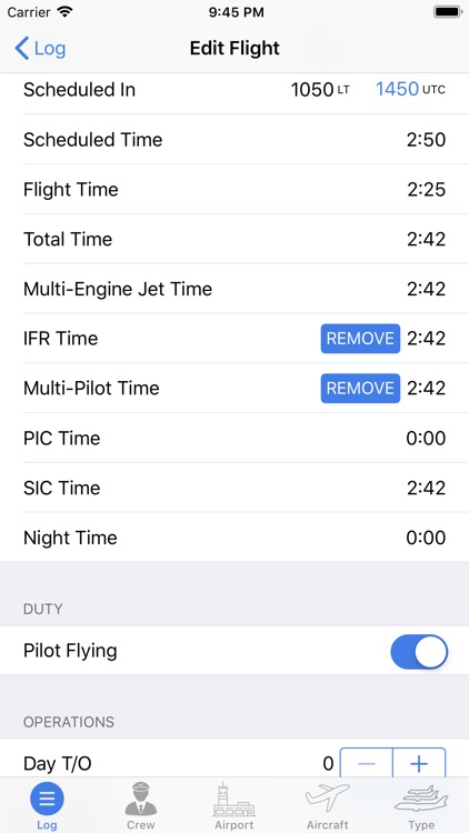 Universal FlightLog screenshot-4