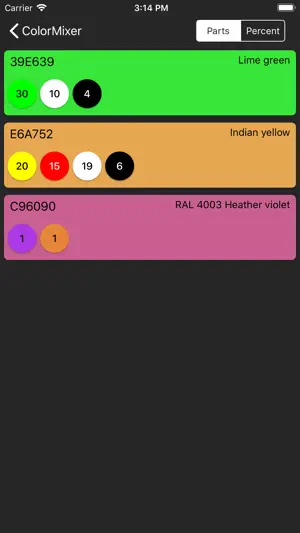 ColorMixer Mix Unmix & Convert screenshot 2