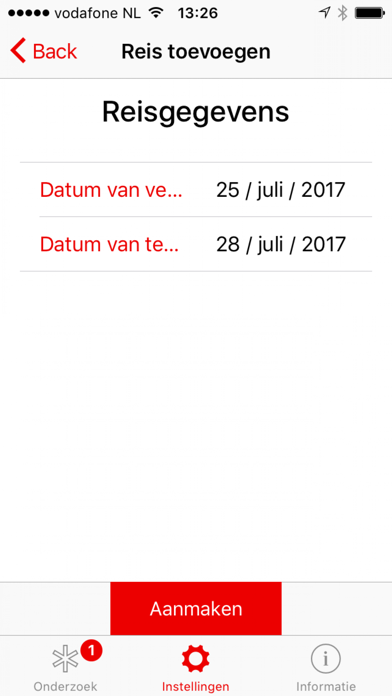 Malaria App Screenshot