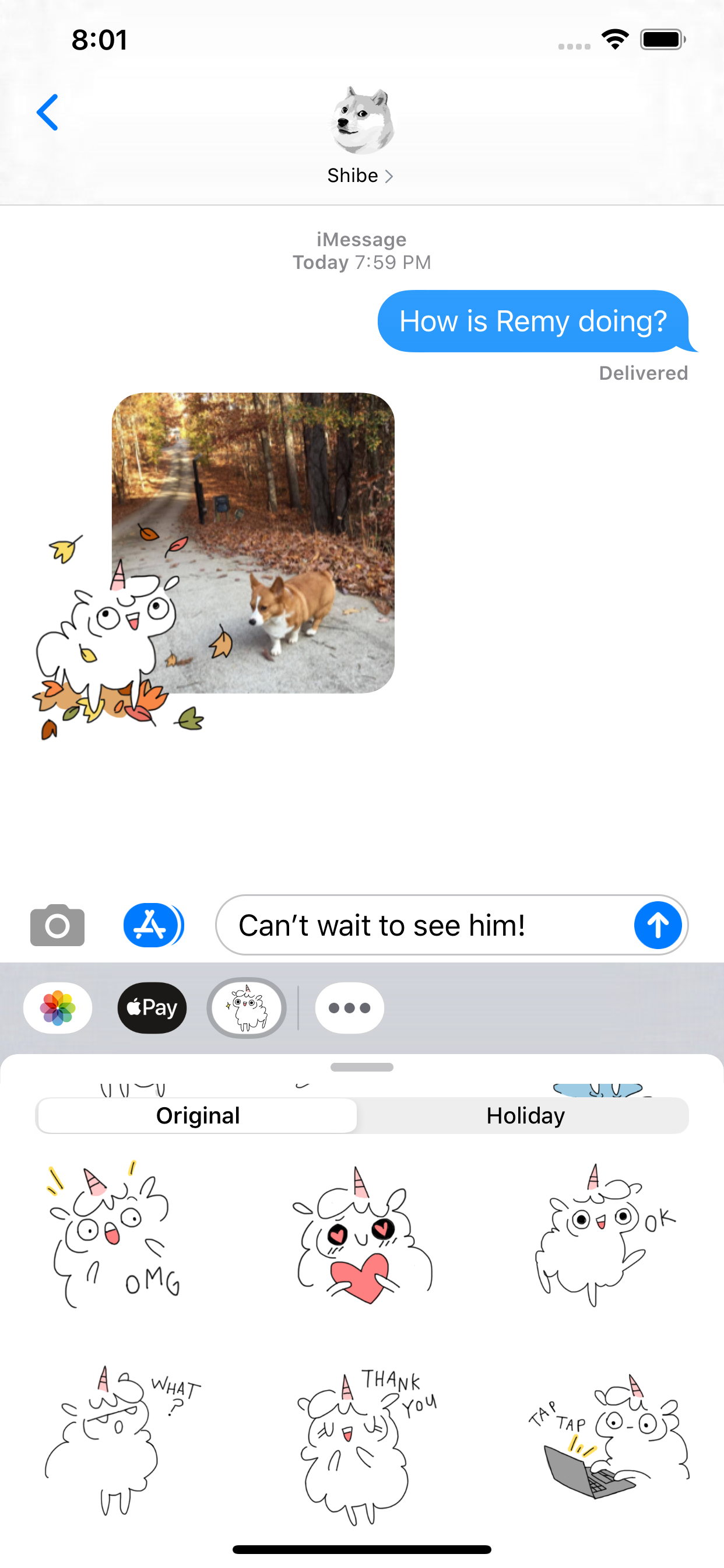 Fluffcorn Stickers