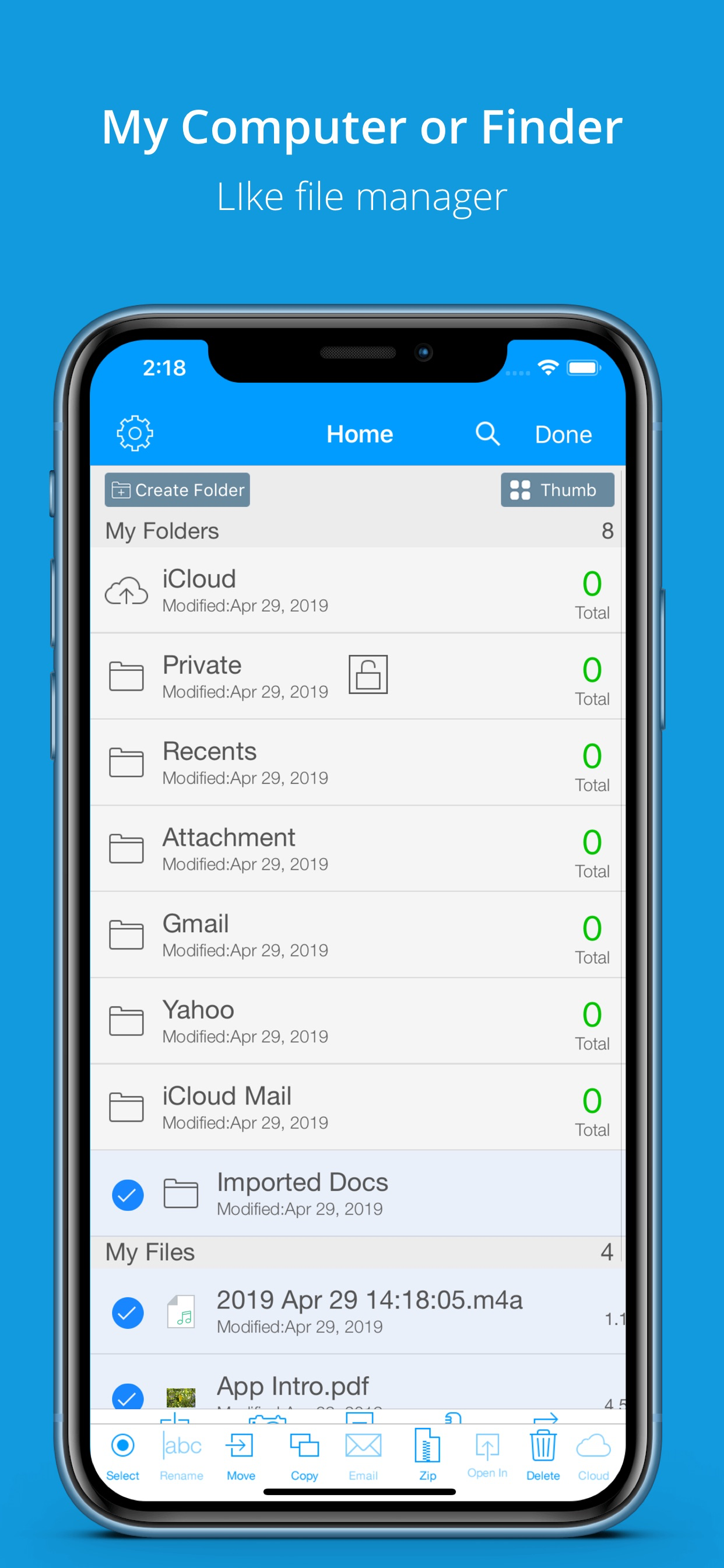 File Pro Mini screenshot 2