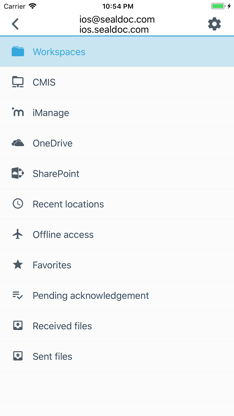 BlackBerry Workspaces screenshot 5