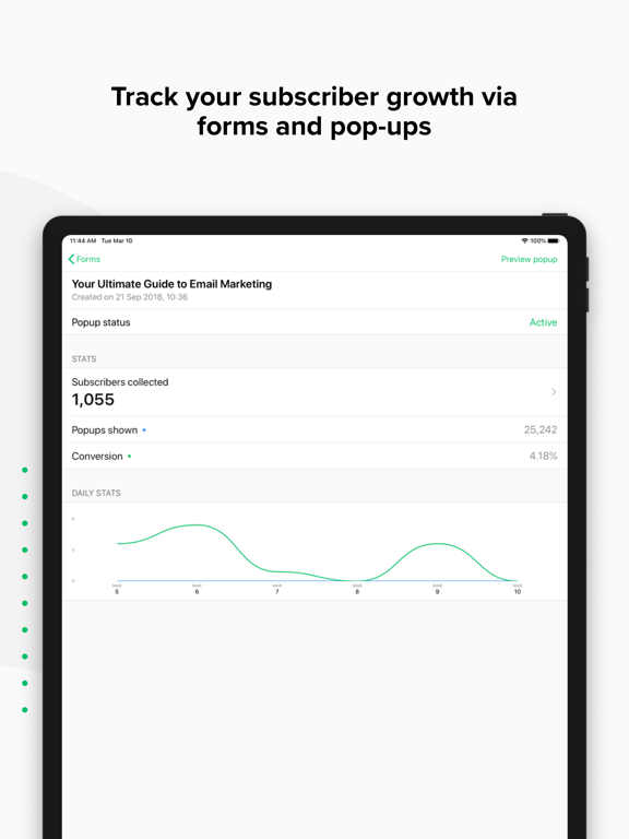 MailerLite Classic Manager iPad screenshot 5 - Business app