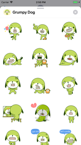 Grumpy Dog Animated Stickers screenshot