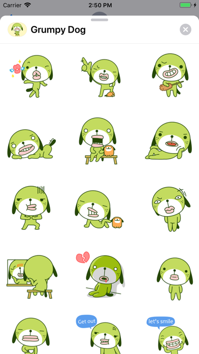 Grumpy Dog Animated Stickers Screenshot