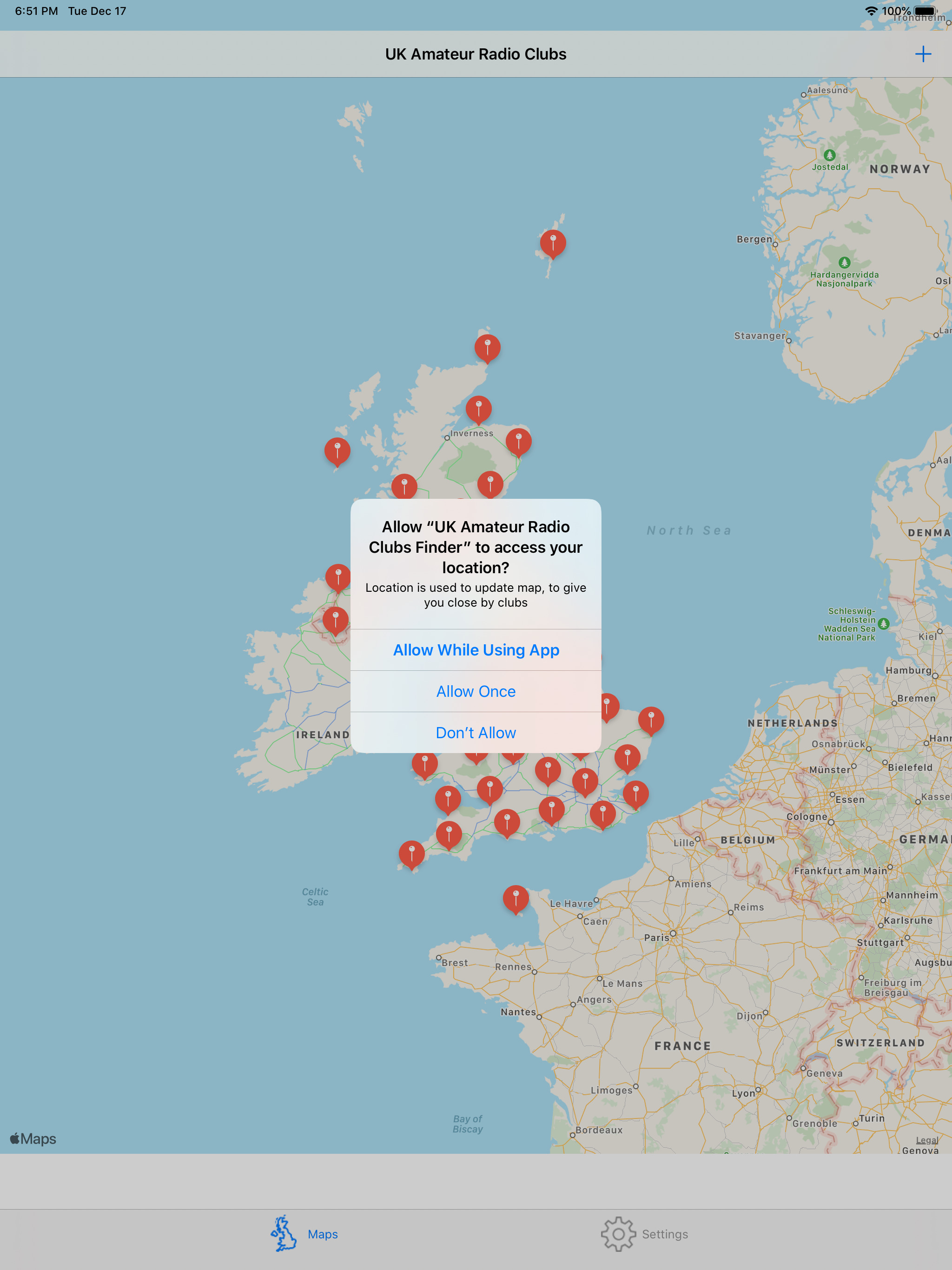 UK Amateur Radio Clubs Finder