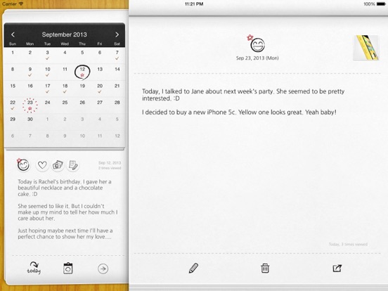 My Wonderful Days Journal iPad app afbeelding 3