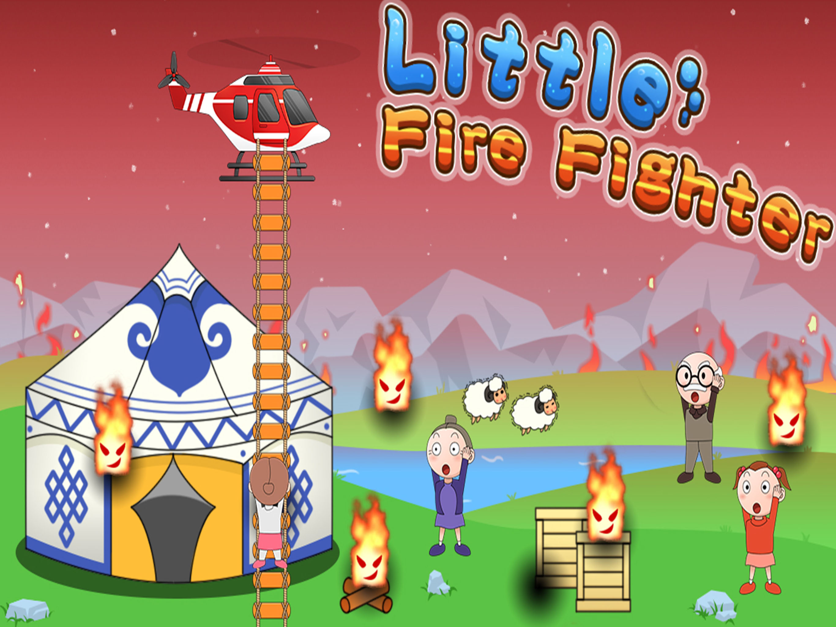 Little Firefighter rescue game