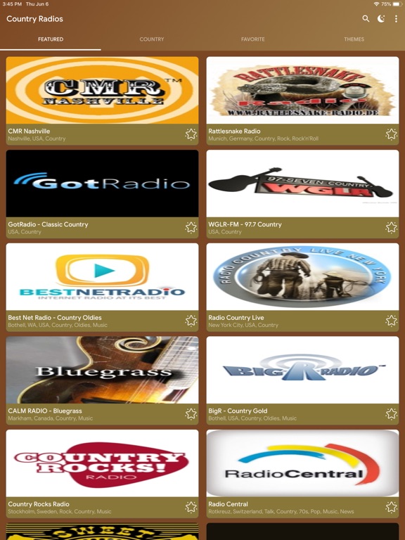 Country Music Radios Online