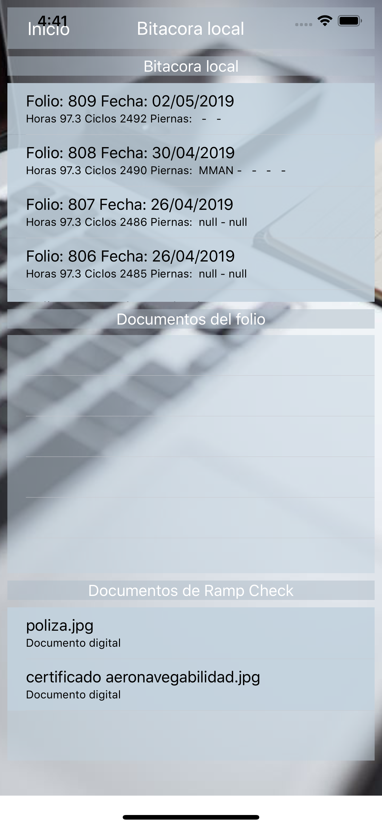 AirCraftCare Pilotos Telefono screenshot 2