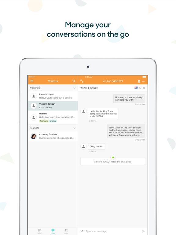 Zendesk Chat screenshot 2