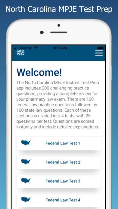MPJE North Carolina Test Prep screenshot