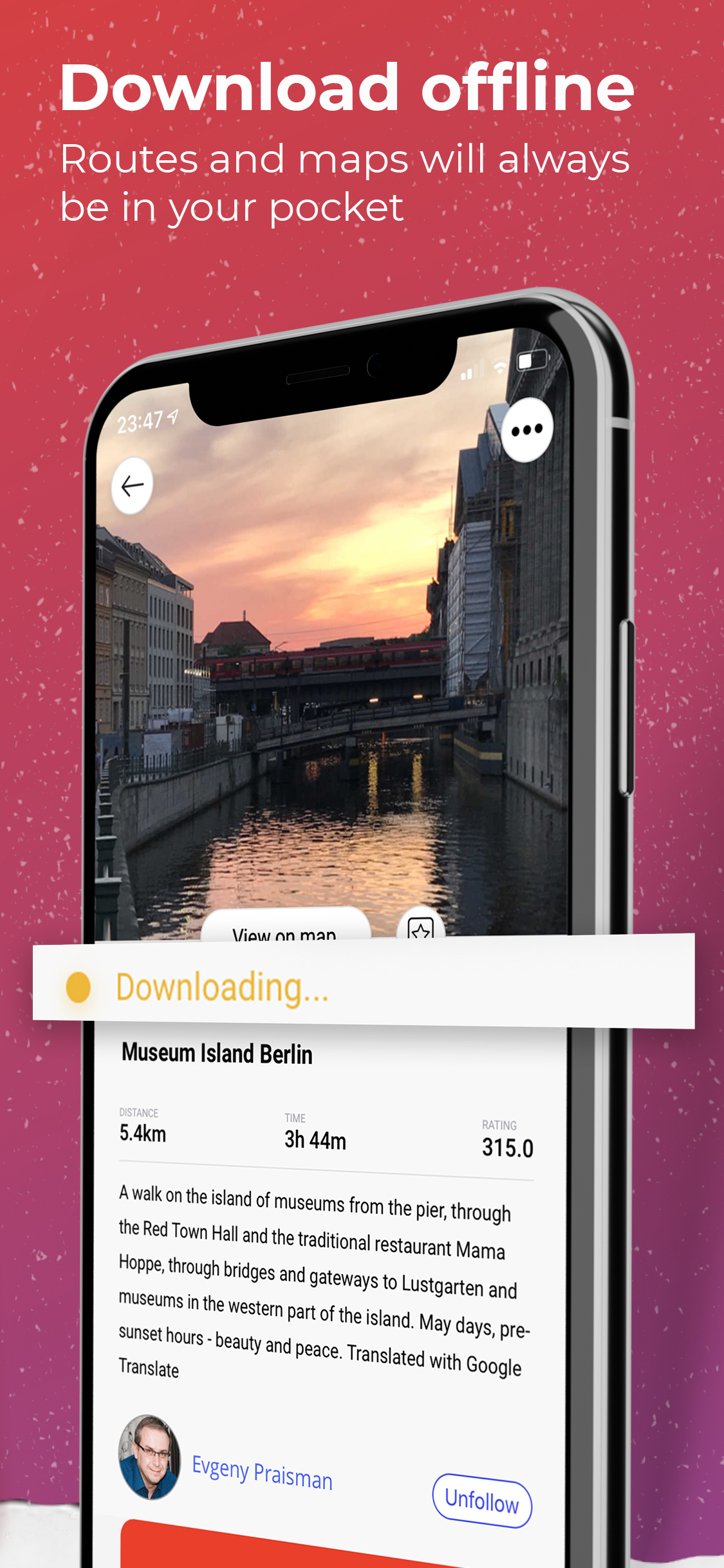 Pinsteps: your offline guide