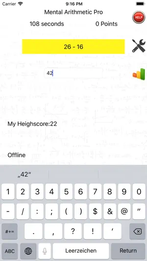 Mental Arithmetic Professional screenshot 3