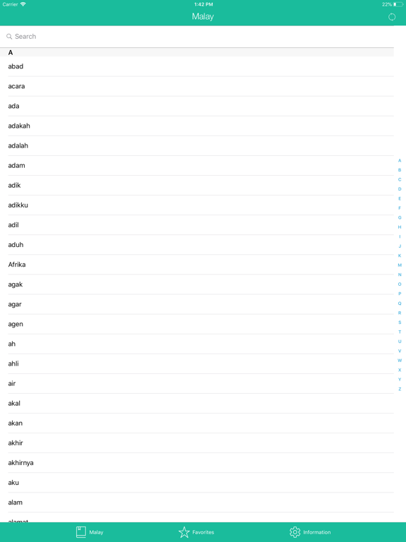 Screenshot #4 pour Malay-English Basic Dictionary