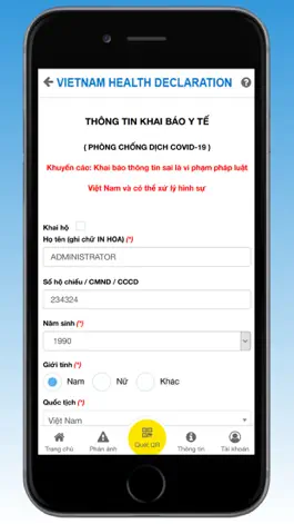 Game screenshot Vietnam Health Declaration hack