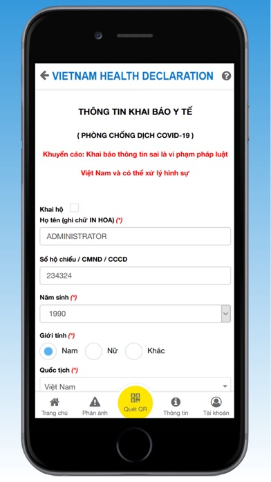 Screenshot #3 pour Vietnam Health Declaration