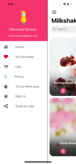Game screenshot Milkshake Recipes apk