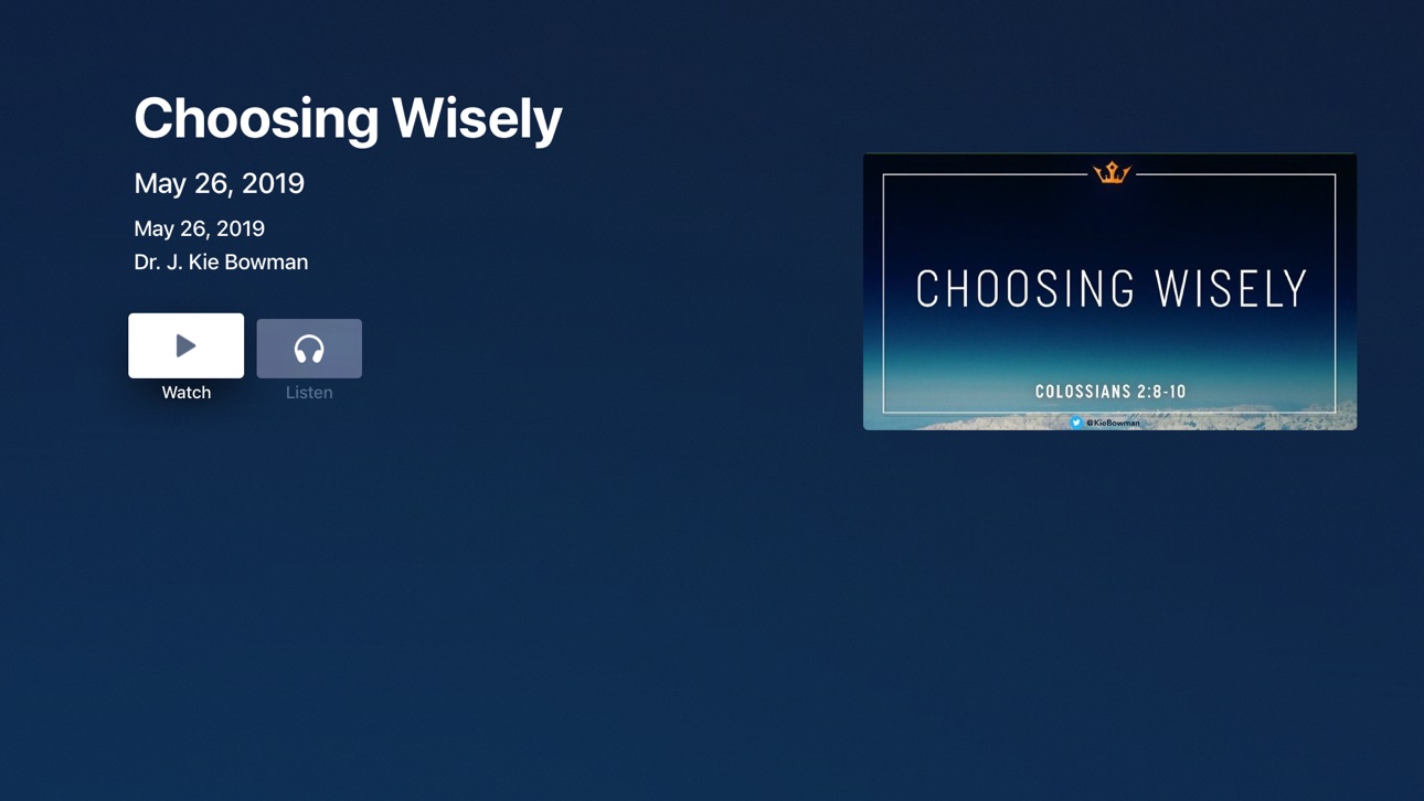 Apple TV screenshot