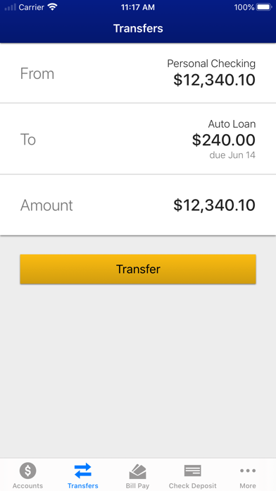 Putnam County Bank Screenshot