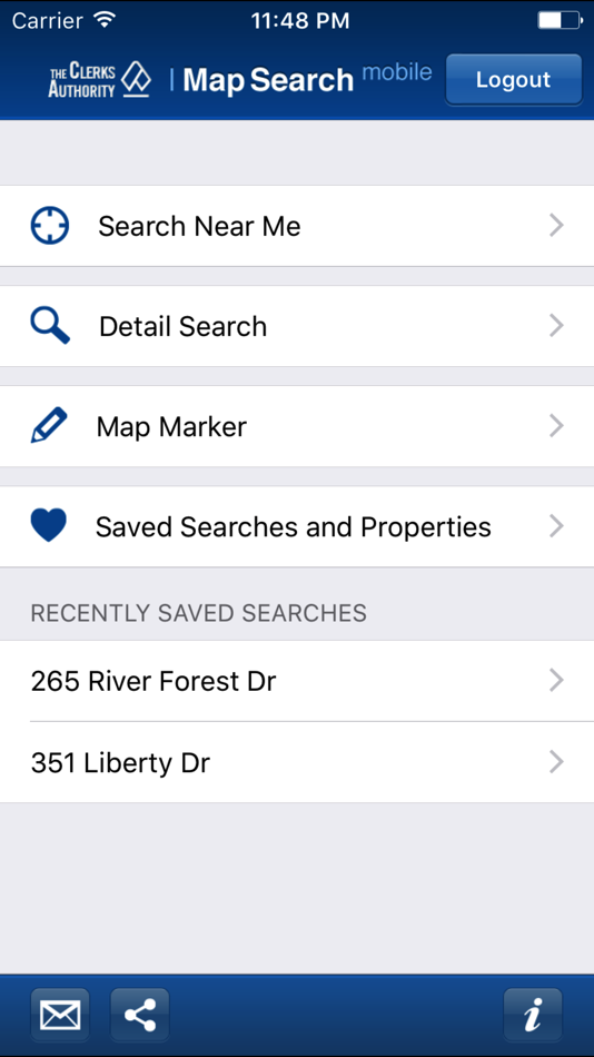 #1. Map Search (iOS) 由: The Clerks Authority