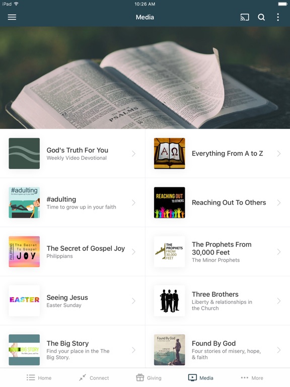 Cascades Church iPad screenshot 2 - Education app