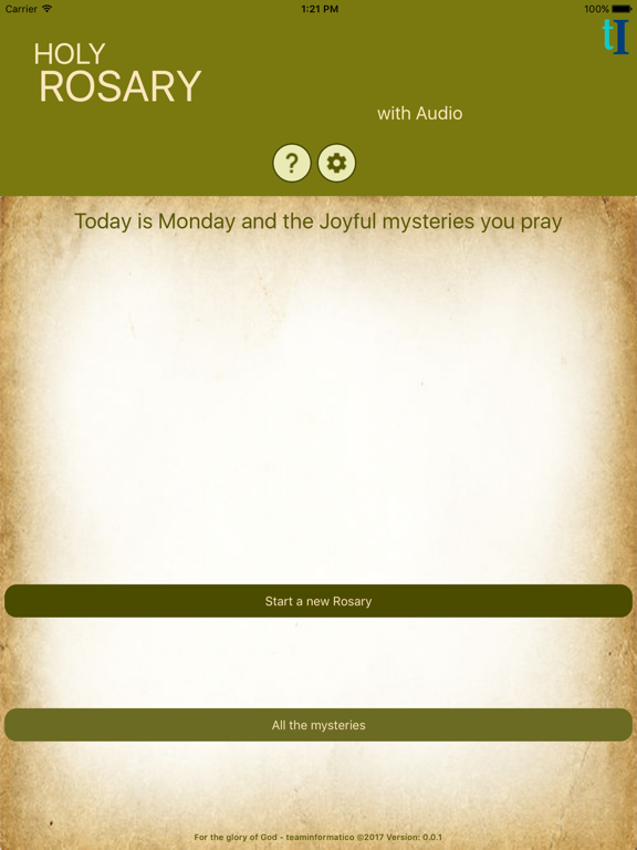 Holy Rosary with audio iPad screenshot 2 - Book app
