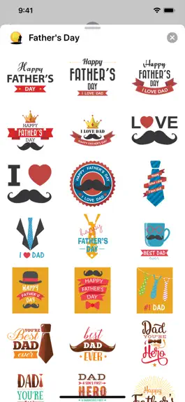 Game screenshot Father's Day Stickers mod apk