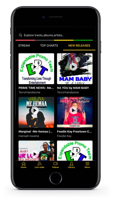 Audiofrica iPhone screenshot 5 - Music app
